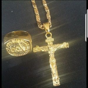 Necklace and ring size 8